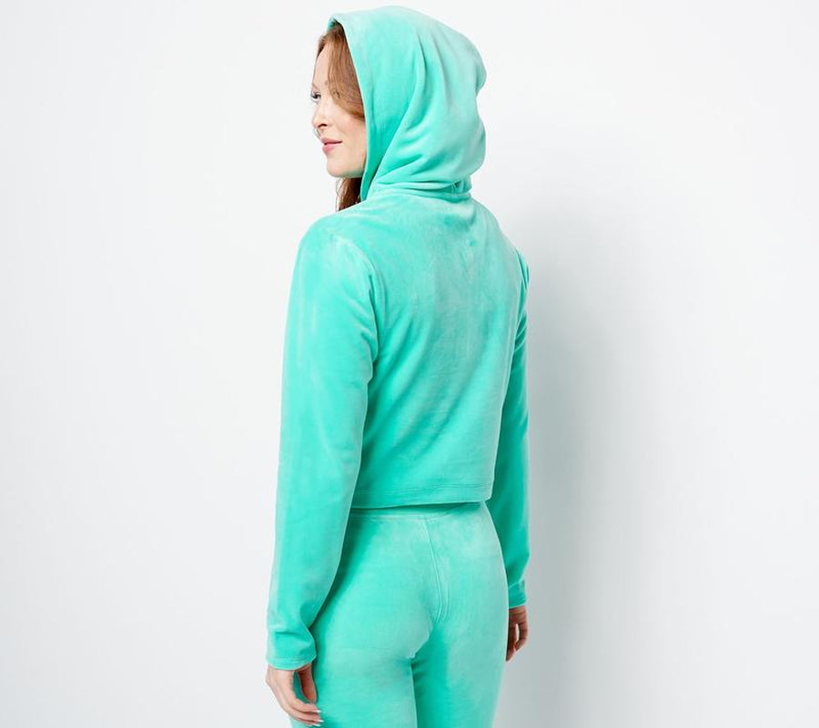 Juicy Couture Luxe Velour Pullover Hoodie