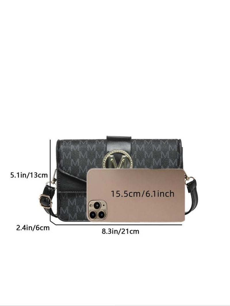 Women'S Fashionable Plain Color Crossbody Bag, Casual Versatile Shoulder Bag for Daily Used, Trendy All-Match Commuter Bag, Cross Body Bags