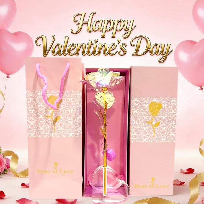 Valentine'S Day Rose Gifts for Her, Birthday Gifts for Women, Galaxy Rose Glass Forever Flowers with Heart-Shaped Base, Eternal Crystal Roses, Valentine Gifts for Grandma Wife Sister Girlfriend